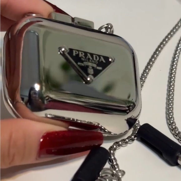 Cool Prada AirPods Case with Chain - Picture 3 of 12